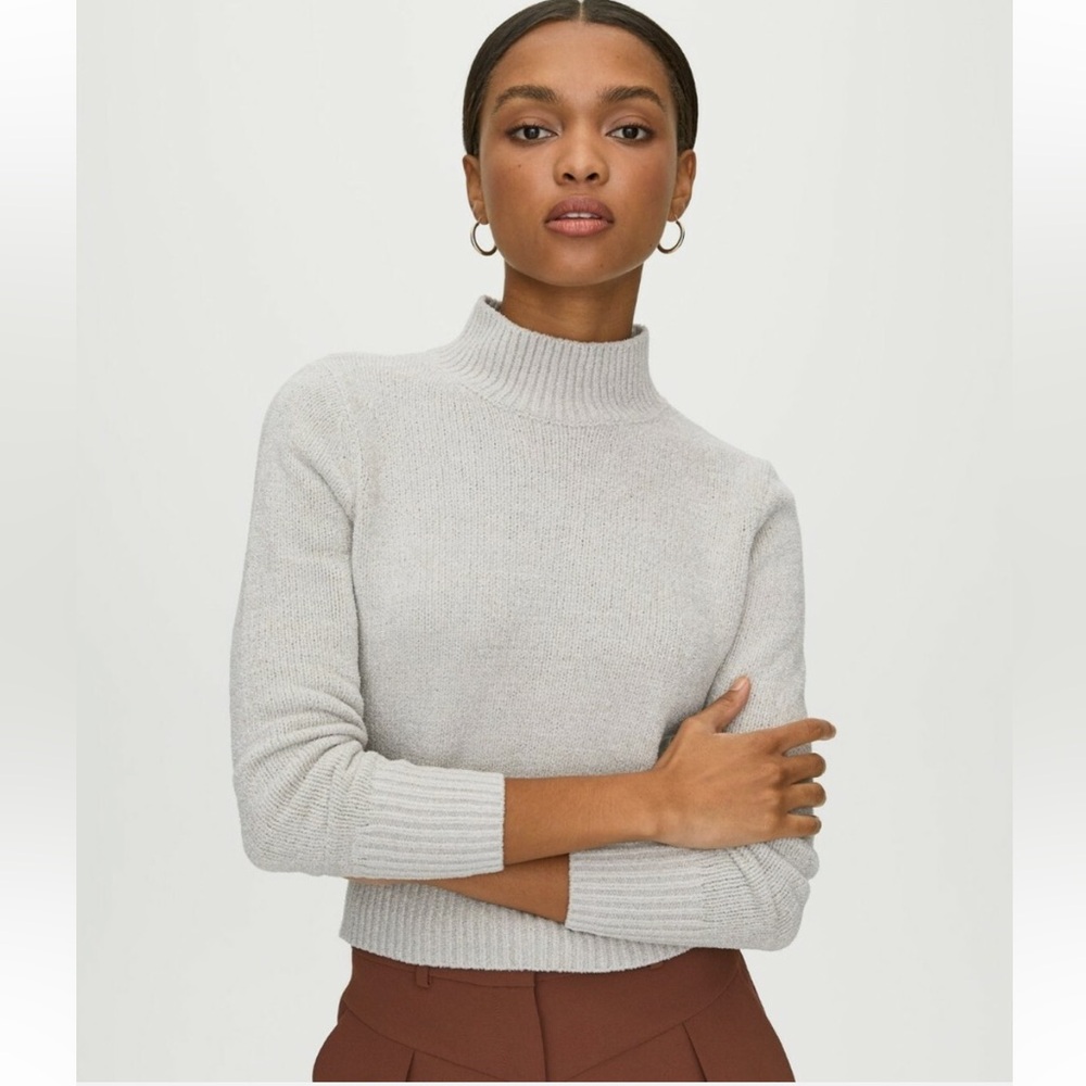 Aritizia Wilfred Black Corteta Sweater